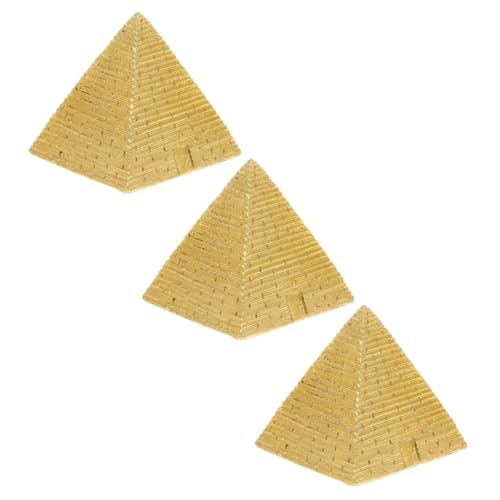 TOBBOMEY 3 Stück Teiliges Ägyptisches Pyramiden miniaturset aus Harz Historische Sandlandschaft Dekofigur für Miniaturgärten Büroornamente Vielseitige Ägyptische Statue zur Raumgestaltung TOBBOMEY 3 Stück Teiliges Ägyptisches Pyramiden miniaturset aus Harz Historische Sandlandschaft Dekofigur für Miniaturgärten Büroornamente Vielseitige Ägyptische Statue zur Raumgestaltung von TOBBOMEY