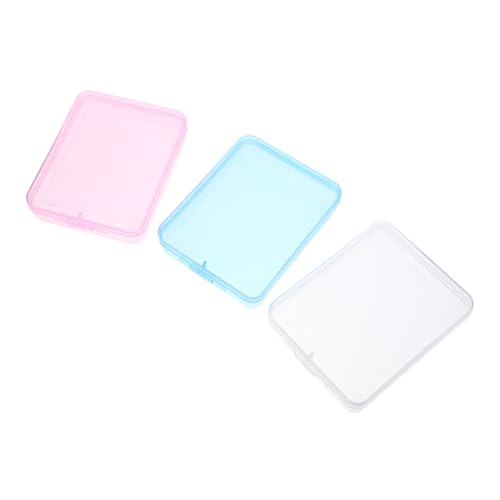TOBBOMEY 3 Stück Teiliges Baumwollpadhalter mit Deckel Tragbarer Kosmetik Schwamm und Wattepads Organizer Transparenter Reise Aufbewahrungsbehälter für Badezimmer und Schminktisch TOBBOMEY 3 Stück Teiliges Baumwollpadhalter mit Deckel Tragbarer Kosmetik Schwamm und Wattepads Organizer Transparenter Reise Aufbewahrungsbehälter für Badezimmer und Schminktisch von TOBBOMEY
