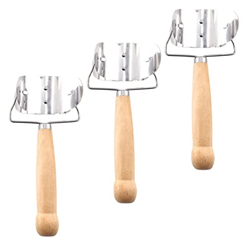 TOBBOMEY 3 Stück Teiliges Edelstahl Knödelschneider mit Eichenholzgriff Runde Teigschneider für Hausgemachte Dumpling Skin Tragbar Einfach zu Bedienen und Leicht zu Reinigen Praktisches TOBBOMEY 3 Stück Teiliges Edelstahl Knödelschneider mit Eichenholzgriff Runde Teigschneider für Hausgemachte Dumpling Skin Tragbar Einfach zu Bedienen und Leicht zu Reinigen Praktisches von TOBBOMEY