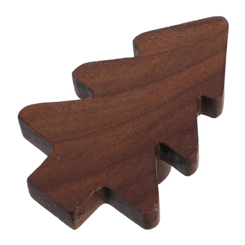 TOBBOMEY 3 Stück Weihnachtsbaum Holzschrankgriffe Festliche Kinderkommode Schubladenzüge Kreative Holzknöpfe Farmhouse-stil Möbelgriffe für Kleiderschrank Wohnzimmer von TOBBOMEY