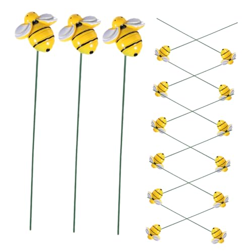 TOBBOMEY 30 Stück Teiliges Bienen-gartendeko Wetterfestem Kunststoff Dekorative Bienenförmige Pflanzstecker für Blumenbeete Terrasse und Außenbereiche Lebendige Gartenornamente für Frühling TOBBOMEY 30 Stück Teiliges Bienen-gartendeko Wetterfestem Kunststoff Dekorative Bienenförmige Pflanzstecker für Blumenbeete Terrasse und Außenbereiche Lebendige Gartenornamente für Frühling von TOBBOMEY
