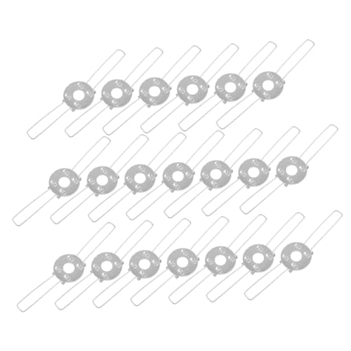 TOBBOMEY 30 Stück Teiliges Lampenschirm Federklammer aus Eisen Stabiles Doppelgabel Design für Sichere Lampenschirmbefestigung Geeignet für Decken und Hängelampen Einfache Installation für TOBBOMEY 30 Stück Teiliges Lampenschirm Federklammer aus Eisen Stabiles Doppelgabel Design für Sichere Lampenschirmbefestigung Geeignet für Decken und Hängelampen Einfache Installation für von TOBBOMEY