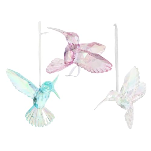 TOBBOMEY 3stücke Hummingbird Ornamente Aus Transparente Acrylvögel Zum Aufhängen Für Fenster Und Weihnachtsbaum Farbauswahl Dekoration Für Vogel-Liebhaber TOBBOMEY 3stücke Hummingbird Ornamente Aus Transparente Acrylvögel Zum Aufhängen Für Fenster Und Weihnachtsbaum Farbauswahl Dekoration Für Vogel-Liebhaber von TOBBOMEY