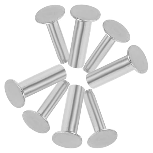 TOBBOMEY 4 Paare DIY Küchenmessergriff Nieten aus Edelstahl Handgefertigte Befestigungselemente für Holzgriff Reparatur und Messergriff Fixierung Langlebige Metallbolzen für von TOBBOMEY