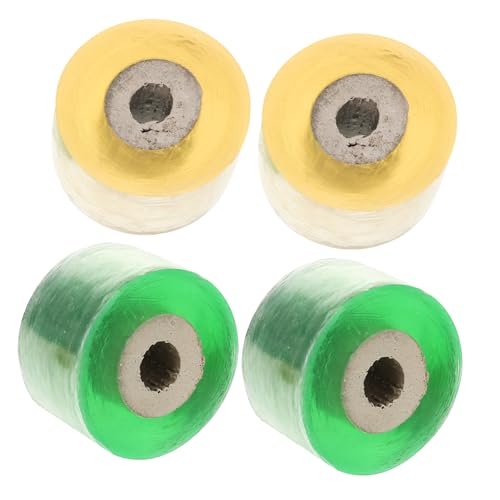 TOBBOMEY 4 Rollen Elastisches PVC Veredelungsband für Obstbäume Selbstklebendes Gartengummi Wetterfestes Pflanzenreparaturband für Pfropfen und Veredelung von Birnen Pfirsichen Avocado und von TOBBOMEY