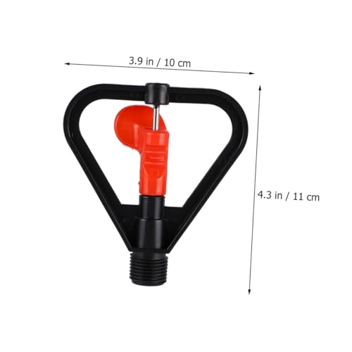 TOBBOMEY 4 STÜCKE Teiliges Automatischer Drehbarer Sprühregner Sprinkler für Gartenbewässerung Kunststoff Sprühkopf Effizient Einfach zu Montieren und Langlebig für und Pflanzen von TOBBOMEY