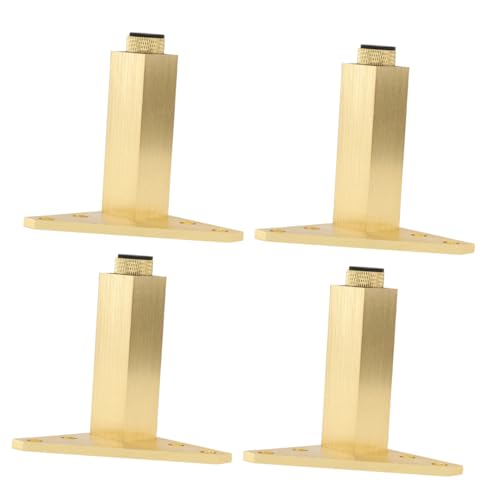 TOBBOMEY 4 STÜCKE Verstellbare Möbelstützbeine aus Aluminiumlegierung Belastbare Möbelfüße für Badmöbel Sofa Tv Badezimmer schränke Einfache Montage Robust und Vielseitig Einsetzbar von TOBBOMEY