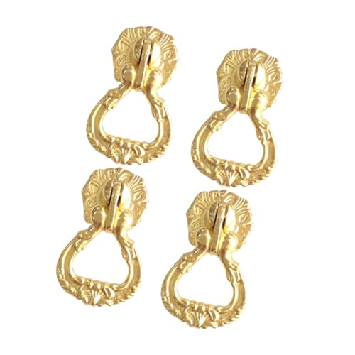 TOBBOMEY 4 Stück Antike Zinklegierung Griffe Goldene Möbelgriffe Vintage Schubladengriffe Kommode Kleiderschrank Küchenschrank Türgriffe Elegant und Langlebig TOBBOMEY 4 Stück Antike Zinklegierung Griffe Goldene Möbelgriffe Vintage Schubladengriffe Kommode Kleiderschrank Küchenschrank Türgriffe Elegant und Langlebig von TOBBOMEY