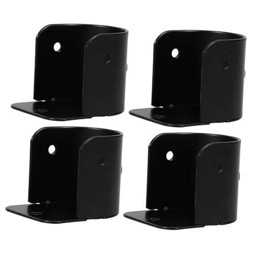 TOBBOMEY 4 Stück Edelstahl Gardinenstangenhalter Stabile Wandhalterung für Duschvorhangstangen und Gardinenstangen Einfache Montage Schwarzer Innendurchmesser für Bad und Kleiderschrank TOBBOMEY 4 Stück Edelstahl Gardinenstangenhalter Stabile Wandhalterung für Duschvorhangstangen und Gardinenstangen Einfache Montage Schwarzer Innendurchmesser für Bad und Kleiderschrank von TOBBOMEY