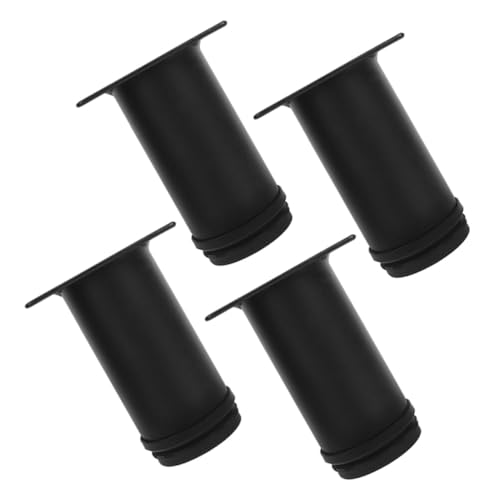 TOBBOMEY 4 Stück Edelstahl Möbelfüße Verstellbar Höhenverstellbare Möbelbeine mit Kratzschutz für Schrank Sofa Couchtisch Tv Schrank Schreibtisch und Nachttisch Flexibel Anpassbar von TOBBOMEY
