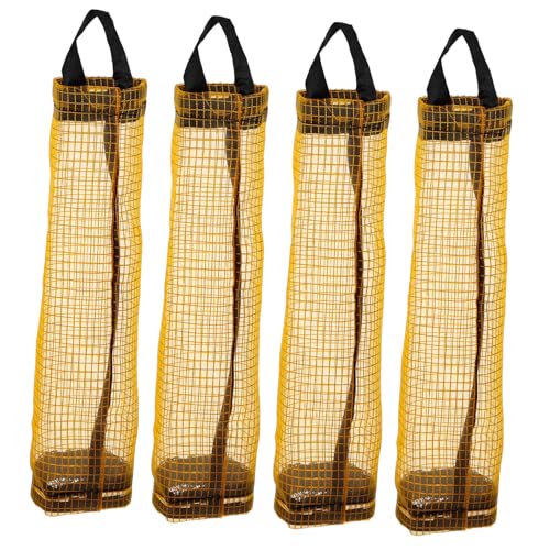 TOBBOMEY 4 Stück Hängender Plastikbeutelhalter aus Nylon Multifunktionaler Küchen Organizer mit Großer Kapazität Platzsparender Haushaltsbeutelspender für Müll Einkaufstüten Gelb TOBBOMEY 4 Stück Hängender Plastikbeutelhalter aus Nylon Multifunktionaler Küchen Organizer mit Großer Kapazität Platzsparender Haushaltsbeutelspender für Müll Einkaufstüten Gelb von TOBBOMEY