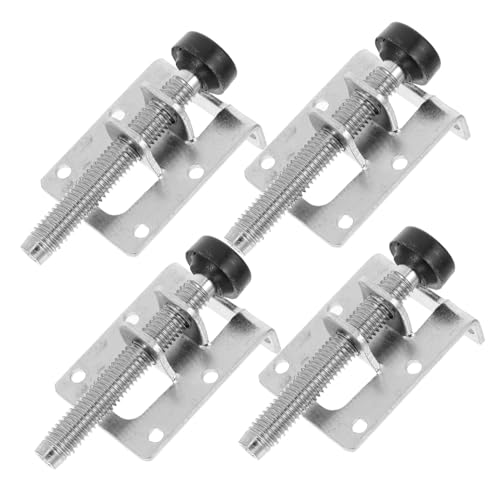 TOBBOMEY 4stücke Verstellbare Nivellierfüße Tischbeinnivellierer Möbelbeine Höhenverstellbare Fußpolster Für Schrank Sofa Werkbankunterstützung Bodenschutz Stabile Möbelnivellierer von TOBBOMEY