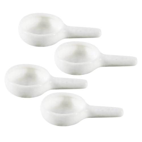 TOBBOMEY 4 Stück Keramik Duftlampe Aromatherapie Teelichthalter Hitzebeständig für Ätherische Öle Spa Yoga Wohnzimmer Aromadiffusor Zubehör von TOBBOMEY