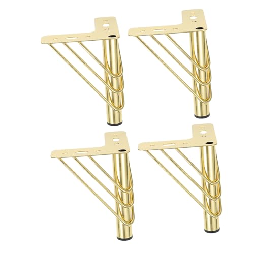 TOBBOMEY 4 Stück Möbelbeine Metall Stabile Ersatzfüße für Sofa Kommode Tisch Möbelstützen Wohn und Schlafzimmer Modernes Design Robuste Eisenbeine von TOBBOMEY