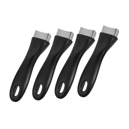 TOBBOMEY 4 Stück Teiliges Edelstahl Topfgriff Abnehmbar Ergonomisch Langlebig Leicht zu Reinigen Kompakt Aufhängen Passend als Ersatzgriff für Wok Pfanne und Kochtöpfe von TOBBOMEY