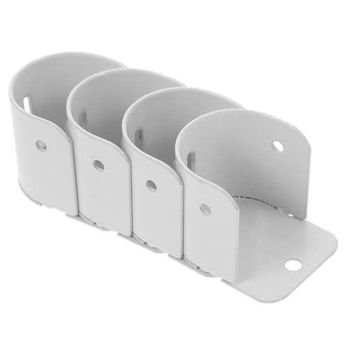 TOBBOMEY 4 Stück Teiliges Gardinenstangenhalter aus Weißem Eisen Stabile Kleiderstangenhalterung mit Mehrfachloch Design Einfach zu Montieren für Balkon Bad Schlafzimmer und Küche TOBBOMEY 4 Stück Teiliges Gardinenstangenhalter aus Weißem Eisen Stabile Kleiderstangenhalterung mit Mehrfachloch Design Einfach zu Montieren für Balkon Bad Schlafzimmer und Küche von TOBBOMEY