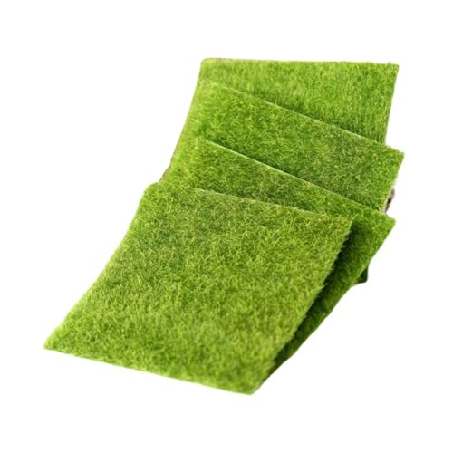 TOBBOMEY 4 Stück Teiliges Kunstrasen Dekor Realistische Grasmatte für Sandtisch DIY Kunststoff Rasenteppich für Miniatur Landschaftsbau Vielseitige Mini Landschaftsdeko TOBBOMEY 4 Stück Teiliges Kunstrasen Dekor Realistische Grasmatte für Sandtisch DIY Kunststoff Rasenteppich für Miniatur Landschaftsbau Vielseitige Mini Landschaftsdeko von TOBBOMEY