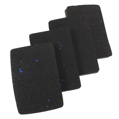 TOBBOMEY 4 Stück Teiliges Laufband Gummimatten Stoßdämpfend Schalldämmend rutschfest für Fitnessgeräte Heimtrainer Waschmaschine Boden und Geräteschutz Schwarz Blau TOBBOMEY 4 Stück Teiliges Laufband Gummimatten Stoßdämpfend Schalldämmend rutschfest für Fitnessgeräte Heimtrainer Waschmaschine Boden und Geräteschutz Schwarz Blau von TOBBOMEY