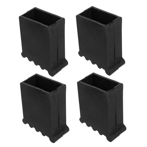 TOBBOMEY 4 Stück Teiliges Leiterfüße aus Dickem PVC Rutschfeste Verschleißfeste Leiterfußabdeckungen für Aluminium leitern Einfache Montage Bodenschonende Leiterbeinschoner für Haushalt von TOBBOMEY