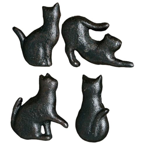 TOBBOMEY 4 Stück Teiliges Moderner Schwarzer Metallgriff für Möbel Robust Einfache Montage Vielseitiger Tür Schubladengriff für Schränke Kommoden Kleiderschränke Stilvolle Möbelbeschläge von TOBBOMEY