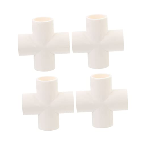 TOBBOMEY 4 Stück Teiliges PVC Verbindungsstück mit Konischen Kanten Robustes Wasserrohr adapter Gerade und Mittige Schlauchverbindungen Langlebig und Stoßfest Weiß für Bewässerung und TOBBOMEY 4 Stück Teiliges PVC Verbindungsstück mit Konischen Kanten Robustes Wasserrohr adapter Gerade und Mittige Schlauchverbindungen Langlebig und Stoßfest Weiß für Bewässerung und von TOBBOMEY