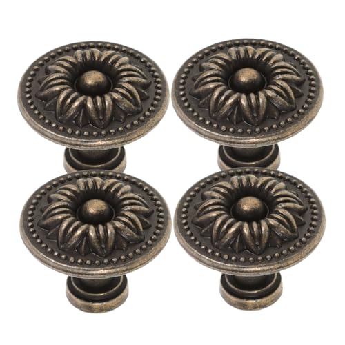 TOBBOMEY 4 Stück Teiliges Retro Schubladengriffe aus Zinklegierung Vintage Möbelknöpfe für Schränke Kommoden Kleiderschränke Installieren Robust und Dekorativ TOBBOMEY 4 Stück Teiliges Retro Schubladengriffe aus Zinklegierung Vintage Möbelknöpfe für Schränke Kommoden Kleiderschränke Installieren Robust und Dekorativ von TOBBOMEY