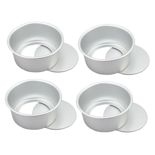 TOBBOMEY 4 Stück Teiliges Runde Kuchenformen aus Anodisiertem Antihaftbeschichtet Hitzebeständig für Backen von Kuchen Muffins und Desserts im Haushalt und Professionellen Einsatz TOBBOMEY 4 Stück Teiliges Runde Kuchenformen aus Anodisiertem Antihaftbeschichtet Hitzebeständig für Backen von Kuchen Muffins und Desserts im Haushalt und Professionellen Einsatz von TOBBOMEY