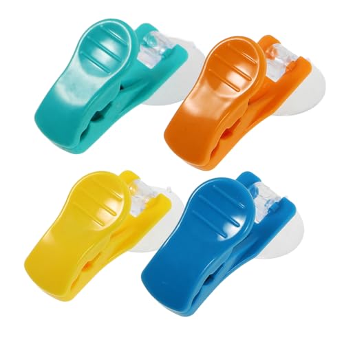 TOBBOMEY 4 Stück Teiliges Saughaken Handtuchhalter Bad und Küche Multifunktionale Runde Saugnapf Clips zur Praktischen Aufbewahrung von Handtüchern Stabiler Halter für Badezimmer Balkon TOBBOMEY 4 Stück Teiliges Saughaken Handtuchhalter Bad und Küche Multifunktionale Runde Saugnapf Clips zur Praktischen Aufbewahrung von Handtüchern Stabiler Halter für Badezimmer Balkon von TOBBOMEY