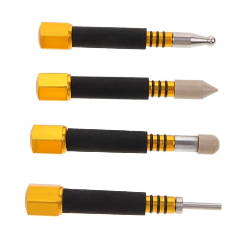 TOBBOMEY 4 Stück Teiliges Tap Down Hammer Reparaturstifte Auto Dellenentfernung Werkzeug Kit für Schnelle Hagelschaden Reparatur ohne Lackieren von TOBBOMEY
