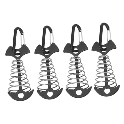 TOBBOMEY 4 Stück Teiliges Verstellbare Zeltheringe mit Federschnallen Windfeste Camping heringe für Harten Boden Multifunktionale Abspannseil Spanner für Outdoor Camping Wandern Festivals TOBBOMEY 4 Stück Teiliges Verstellbare Zeltheringe mit Federschnallen Windfeste Camping heringe für Harten Boden Multifunktionale Abspannseil Spanner für Outdoor Camping Wandern Festivals von TOBBOMEY