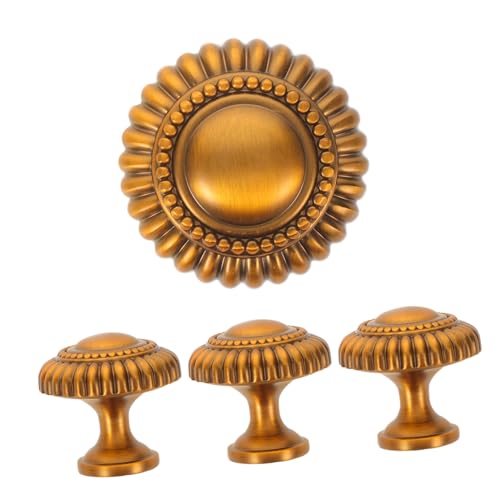 TOBBOMEY 4 Stück Teiliges Vintage Möbelgriffe aus Zinklegierung Einfache Montage Ergonomische Schrankgriffe für Küchenschränke Kommoden und Kleiderschränke Rostbeständig Modernes Design von TOBBOMEY