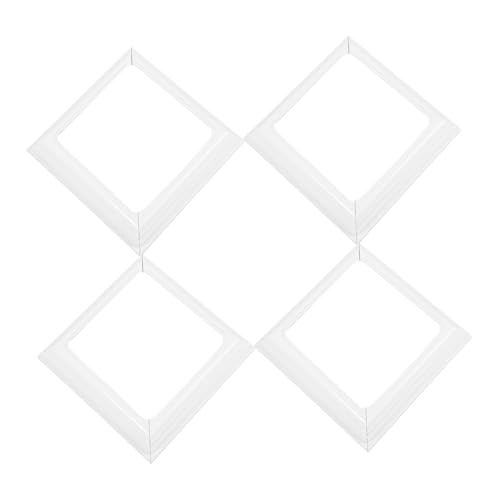 TOBBOMEY 4 Stück Teiliges Zaunpfosten sockelverkleidungs Robustem Kunststoff Wetterfestes Post Base Cover und Railing Post Skirt Einfache Installation Vielseitig Einsetzbar für Garten und von TOBBOMEY