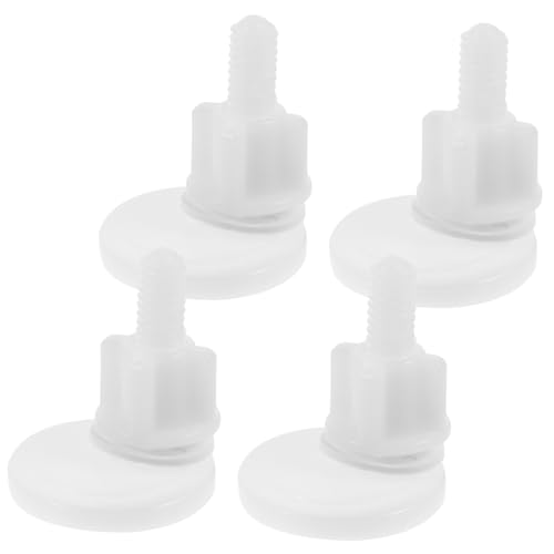 TOBBOMEY 4 Stück Toilettensitz Schrauben Abs Kunststoff Befestigung Schrauben Ersatz für Wc Sitz Deckel Reparatur Langlebig Rostfrei Einfache Montage von TOBBOMEY