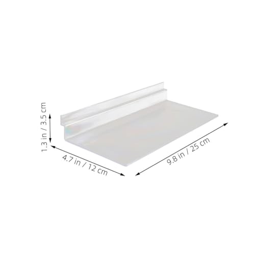 TOBBOMEY 4 Stück Transparente Schuhregale für Wandmontage Slatwall Schuhdisplay Regal Vielseitig Verwendbar Einfache Installation für Zuhause und Schuhgeschäfte von TOBBOMEY