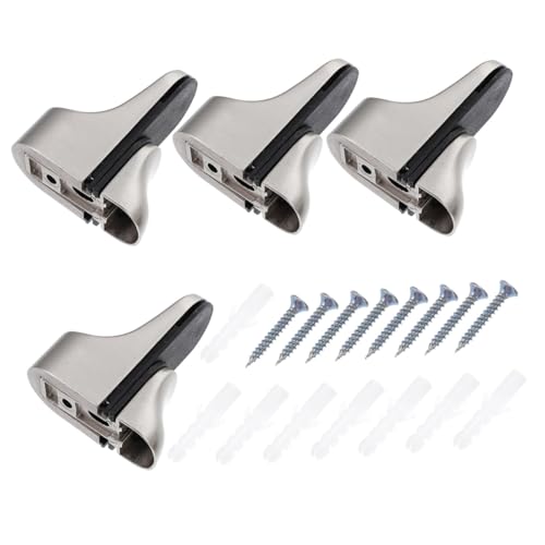 TOBBOMEY 4 Stück Verstellbare Glasregalhalterungen für Küchen Badezimmer und Wohnregale Installieren für DIY Projekte Dekorativ und Funktional TOBBOMEY 4 Stück Verstellbare Glasregalhalterungen für Küchen Badezimmer und Wohnregale Installieren für DIY Projekte Dekorativ und Funktional von TOBBOMEY