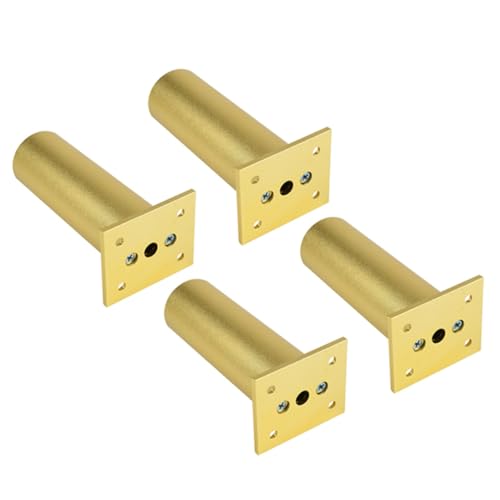 TOBBOMEY 4 Stück Verstellbare Möbelstützfüße aus Dickem Aluminiumlegierung Runde Sofa Badezimmerschrank Beine Stabile Metallmöbelfüße für Tv Schrank Couchtisch und Büro TOBBOMEY 4 Stück Verstellbare Möbelstützfüße aus Dickem Aluminiumlegierung Runde Sofa Badezimmerschrank Beine Stabile Metallmöbelfüße für Tv Schrank Couchtisch und Büro von TOBBOMEY