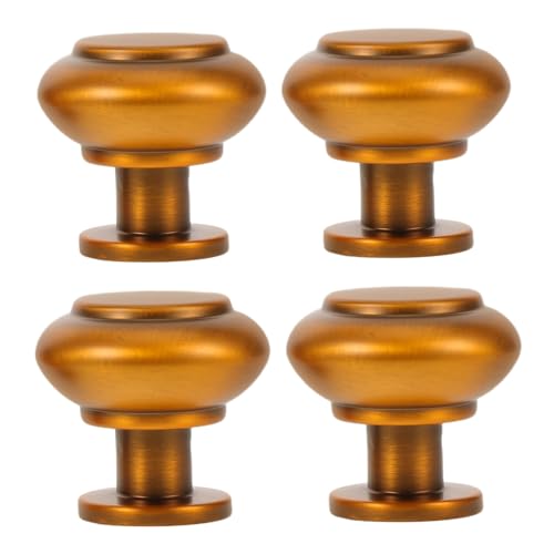 TOBBOMEY 4 Stück Vintage Möbelgriffe aus Zinklegierung Ergonomische Einzel-loch Schrankgriffe für Küchen Kleiderschränke Einfache Montage Stabile und Zeitlose Tür Schubladengriffe von TOBBOMEY