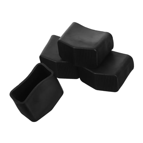 TOBBOMEY 4 Stück rutschfeste Gummifüße für Teleskopleitern Robuste Leiterfüße Ersatzteile Schützende Leiterfußabdeckungen für Bodenschutz und Sichere Stabilität bei Heim und Profi Einsatz von TOBBOMEY