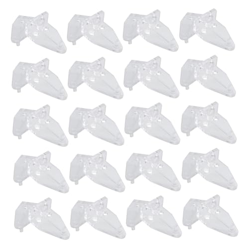 TOBBOMEY 40 Stück Transparente Jalousie Befestigungshaken Langlebig Robust Einfach zu Montieren Geeignet für Rollos und Jalousien von TOBBOMEY