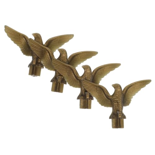 TOBBOMEY 4Stücke Adler Fahnenmast Topper Hochwertiges Kunststoff für Gartenfahnen und Design für Ihren Flaggenmast Robust und Langlebig Einfache von TOBBOMEY