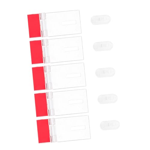TOBBOMEY 5 Sätze Transparente Acryl Riegel Robustes Türschloss mit Sicherem Verriegelungsriegel Geeignet für Kleine Türen Schränke und Tore Modernes Design Langlebig und Ästhetisch von TOBBOMEY