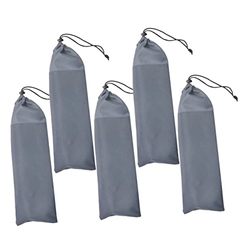 TOBBOMEY 5 Stück Camping Heringe Aufbewahrungstasche Oxford Zeltheringe Beutel Tragbar Multifunktional für Outdoor Camping für Zeltzubehör Nagelaufbewahrung von TOBBOMEY
