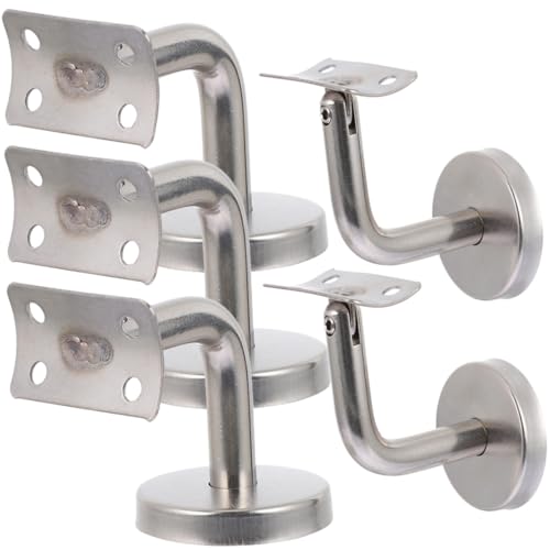 TOBBOMEY 5 Stück Edelstahl Handlaufhalter Wandmontage Treppen Geländerstütze Robust Rostfrei für Innen Außen Modernes Design Langlebig und Stabil TOBBOMEY 5 Stück Edelstahl Handlaufhalter Wandmontage Treppen Geländerstütze Robust Rostfrei für Innen Außen Modernes Design Langlebig und Stabil von TOBBOMEY