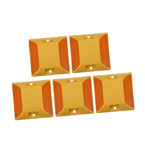 TOBBOMEY 5 Stück Reflektierende Straßenmarkierer aus Robustem Kunststoff Hochsichtbare Auffahrt Gehwegmarkierungen Langlebige Straßen Parkplatzreflektoren Geeignet für Autobahnen und TOBBOMEY 5 Stück Reflektierende Straßenmarkierer aus Robustem Kunststoff Hochsichtbare Auffahrt Gehwegmarkierungen Langlebige Straßen Parkplatzreflektoren Geeignet für Autobahnen und von TOBBOMEY