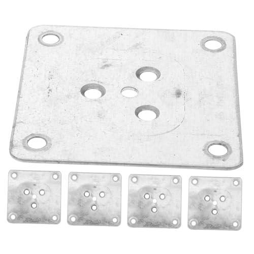 TOBBOMEY 5 Stück Teiliges Möbelbeine Befestigungsplatten Stabile Eisenplatten zur Reparatur von Tischbeinen für Sofas Stühle Schränke und von TOBBOMEY
