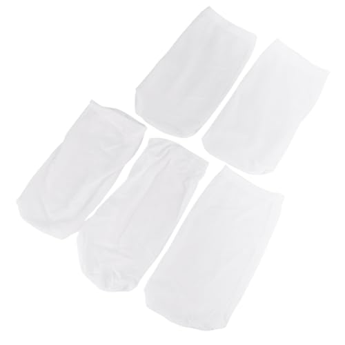 TOBBOMEY 5 Stück Teiliges Pool Filter Netz Wiederverwendbare Skimmerkorb Socken aus Strapazierfähigem Ultrafeinem Mesh Schützt Poolpumpen und Filtersystem Elastisch und für Schwimmbäder von TOBBOMEY