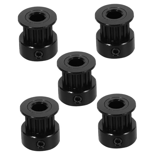 TOBBOMEY 5 Stück Teiliges Zahnriemenrad Timing Pulley für Drucker DIY Projekte Bohrung Stabile Übertragung Langlebiges Dunkles Riemenscheiben Kit TOBBOMEY 5 Stück Teiliges Zahnriemenrad Timing Pulley für Drucker DIY Projekte Bohrung Stabile Übertragung Langlebiges Dunkles Riemenscheiben Kit von TOBBOMEY