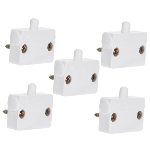 TOBBOMEY 5 Stück Türschalter für Kleiderschrankbeleuchtung Automatischer Lichtschalter für Schranktür Elektrische Türkontaktleuchte Robust Langlebig Einfache Montage für TOBBOMEY 5 Stück Türschalter für Kleiderschrankbeleuchtung Automatischer Lichtschalter für Schranktür Elektrische Türkontaktleuchte Robust Langlebig Einfache Montage für von TOBBOMEY