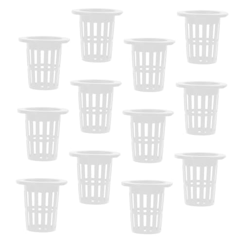 TOBBOMEY 50 Stück Hydroponische Pflanzkörbe Weiß Kunststoff Netztöpfe mit Einzigartigem Drainagesystem für Gesunde Wurzelentwicklung und Langlebigen Einsatz im Garten und Hydroponik TOBBOMEY 50 Stück Hydroponische Pflanzkörbe Weiß Kunststoff Netztöpfe mit Einzigartigem Drainagesystem für Gesunde Wurzelentwicklung und Langlebigen Einsatz im Garten und Hydroponik von TOBBOMEY