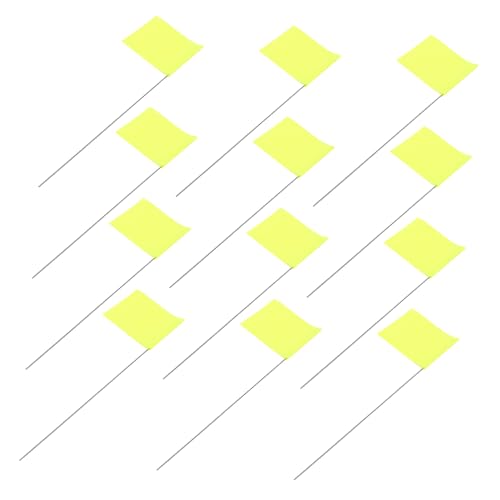 TOBBOMEY 50 Stück Markierungsfähnchen mit Stabilem Holzstab Leuchtend Gelbe Garten und Rasenflaggen für Bewässerung Landschaftsmarkierung Baustellen und Vermessung im Außenbereich TOBBOMEY 50 Stück Markierungsfähnchen mit Stabilem Holzstab Leuchtend Gelbe Garten und Rasenflaggen für Bewässerung Landschaftsmarkierung Baustellen und Vermessung im Außenbereich von TOBBOMEY